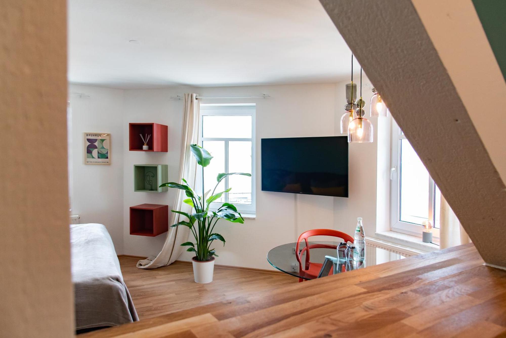 Bauhaus Apartment - Netflix, Nespresso, Zentral, Messe Chemnitz Eksteriør bilde