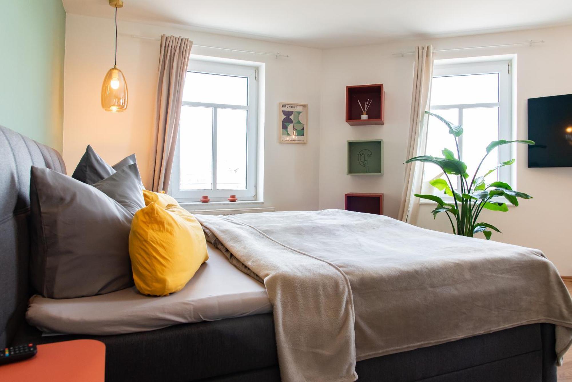 Bauhaus Apartment - Netflix, Nespresso, Zentral, Messe Chemnitz Eksteriør bilde