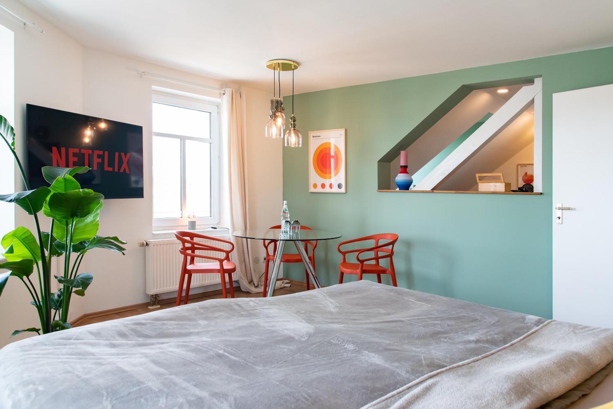 Bauhaus Apartment - Netflix, Nespresso, Zentral, Messe Chemnitz Eksteriør bilde